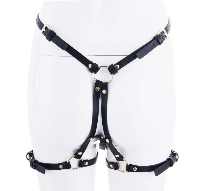 Страпон LOCKINK SEVANDA Queen Sheba Strapon Golden Dildo, регулируемые крепления, силиконовый дилдо