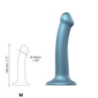 Насадка для страпона Strap-On-Me Mono Density Dildo Голубая M