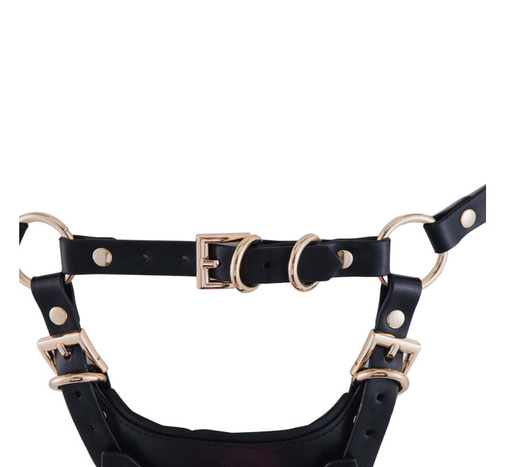 Страпон LOCKINK SEVANDA Queen Sheba Strapon Pink Dildo, регульовані кріплення, силіконовий дилдо