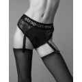 Мереживні трусики для страпона з підв’язками для панчіх Strap-On-Me DIVA HARNESS - XS
