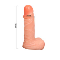 Женский страпон LyBaile Strap-On for Woman Телесный 15 см