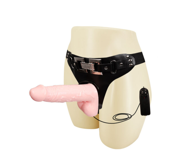 Страпон з вібрацією LyBaile Ultra Passion Harness BW-022036