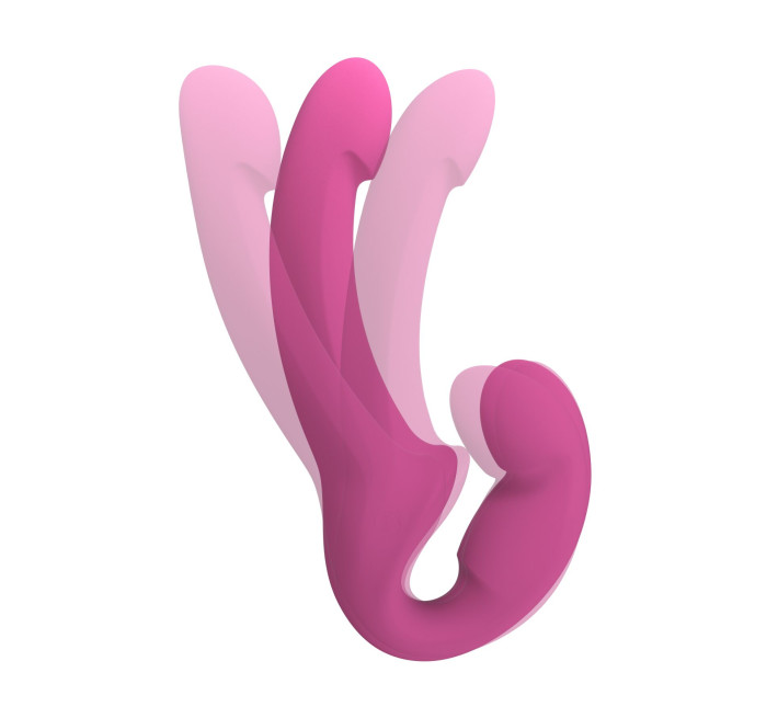 Безремінний страпон Fun Factory SHARE LITE blackberry, регульований, полегшена модель