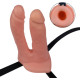 Страпон порожнистий для подвійного проникнення LoveToy Unisex Hollow Double Penetrator