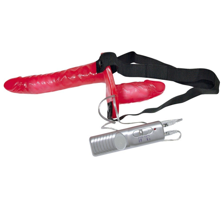 Страпон Bad Kitty Strap-On Duo Розовый