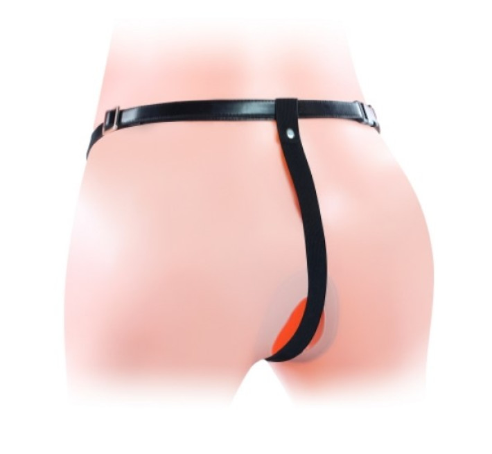 Страпон LoveToy Vibrating Unisex Hollow LVTOY050