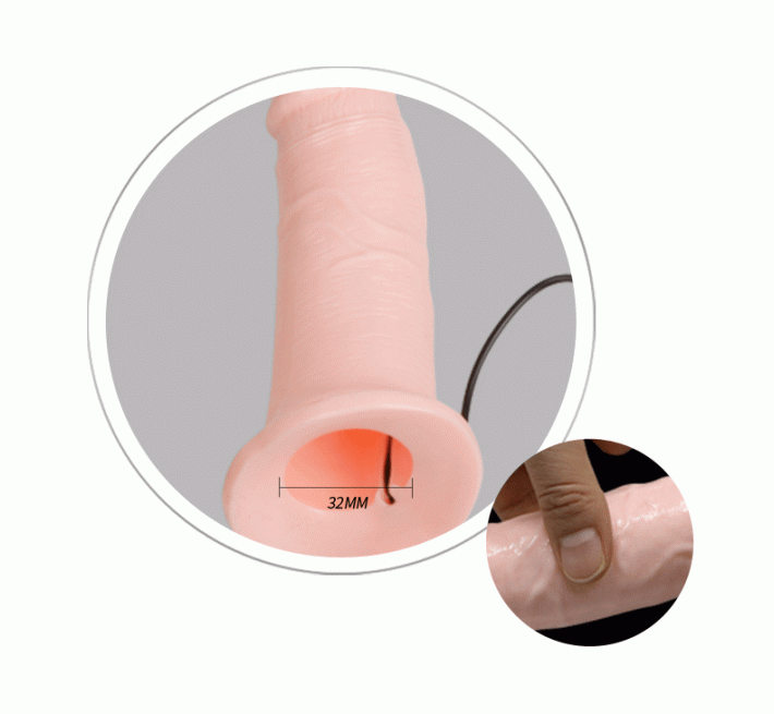 Страпон з вібрацією LyBaile Тілесний BW0232