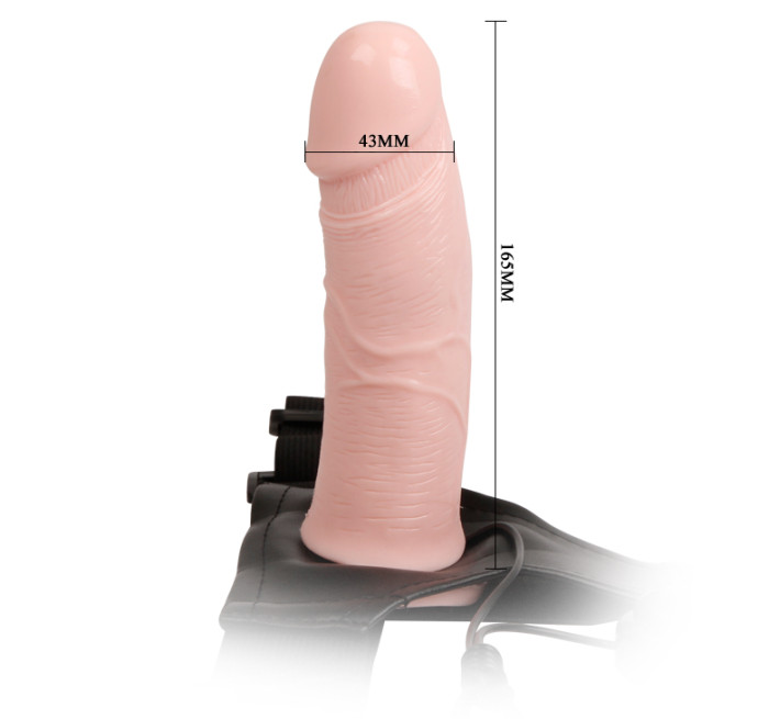 Страпон з вібрацією LyBaile Тілесний BW0232