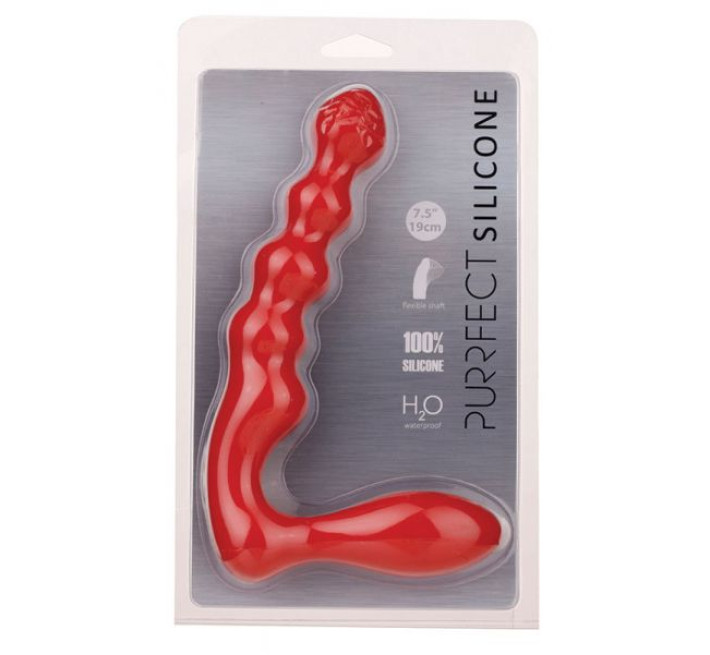 Страпон Dreamtoys Purrfect Silicone Butt Plug Червоний 20824