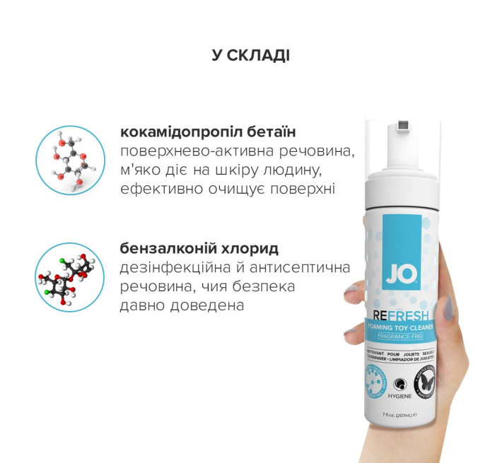 М'яка пінка для очищення іграшок System JO REFRESH 207 мл