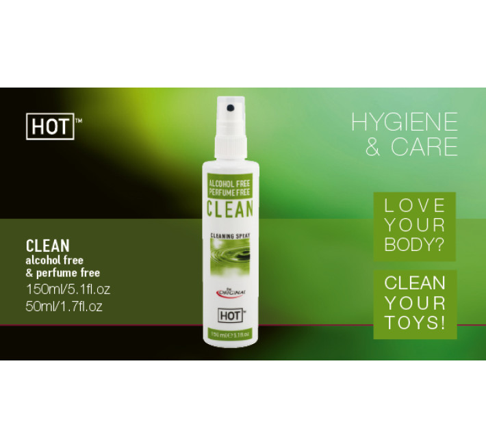 Антибактеріальний очищувач без спирту Hot Clean 150 мл