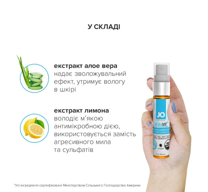 Засіб для іграшок System JO NATURALOVE ORGANIC 30 мл