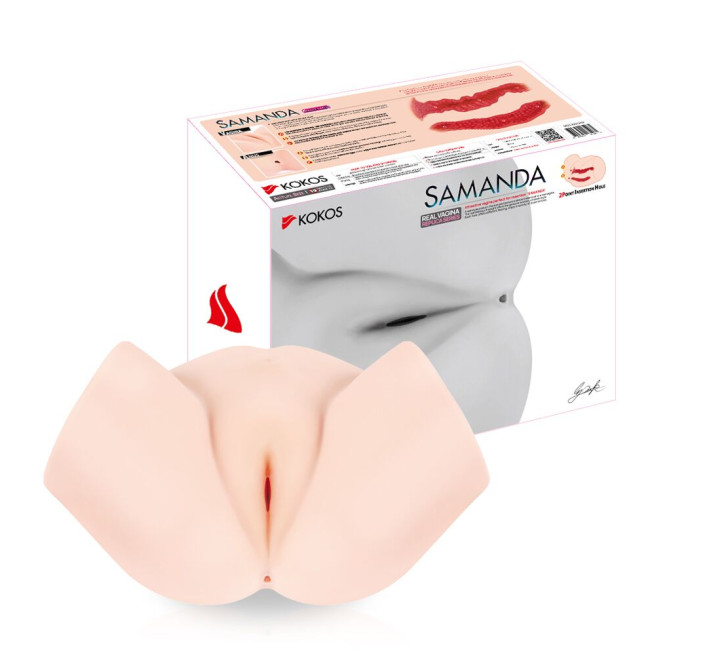 Мастурбатор-полуторс Kokos Samanda, два входа: вагина и попка