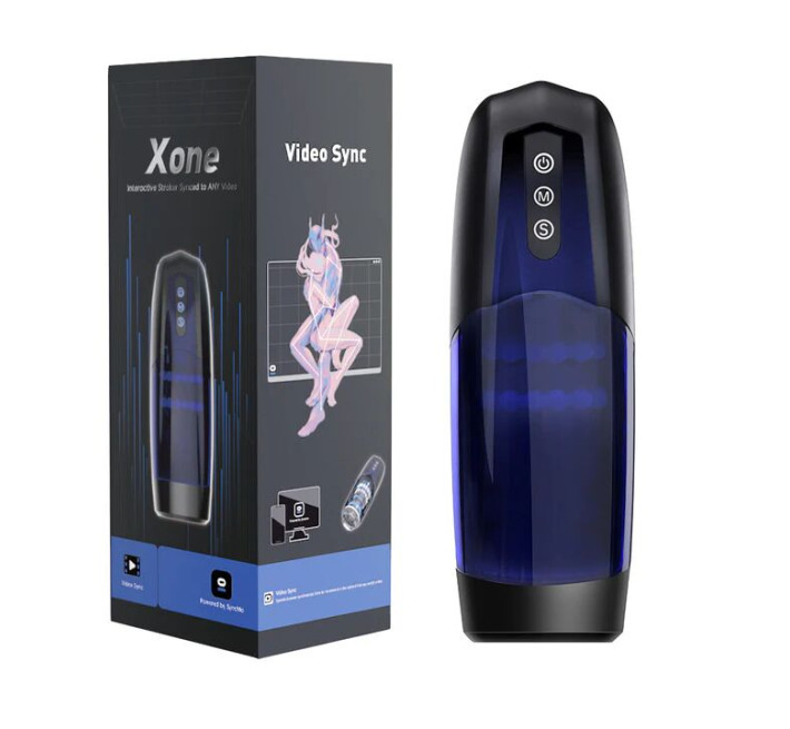 Интерактивный смарт мастурбатор Magic Motion Xone, имитация фрикций, 10 режимов, турбо-кнопка