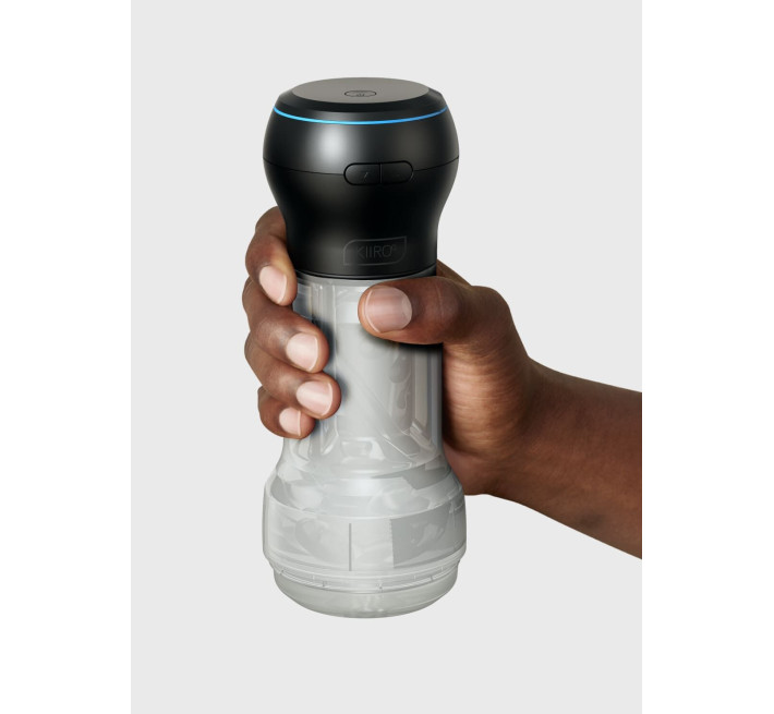 Мастурбатор Kiiroo Feel Pocket Crystal зі всмоктувальною інтерактивною насадкою PowerBlow Combo Set