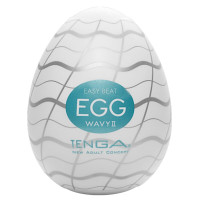 Мастурбатор-яйце Tenga Egg Wavy II з подвійним хвилястим рельєфом Мастурбатор-яйце Tenga Egg Wavy II з подвійним хвилястим рельєфом