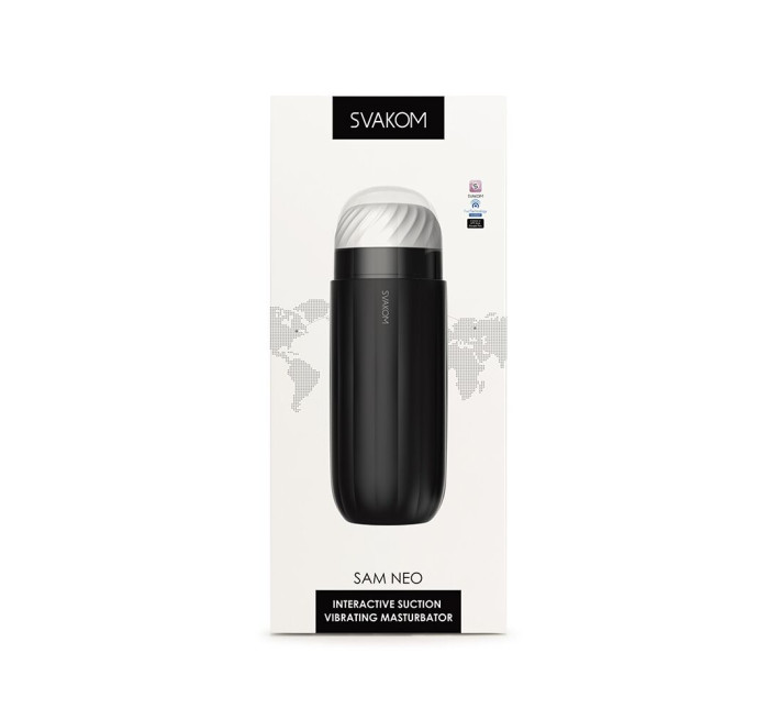 Интерактивный смарт-мастурбатор с вибрацией и посасыванием Svakom Sam Neo