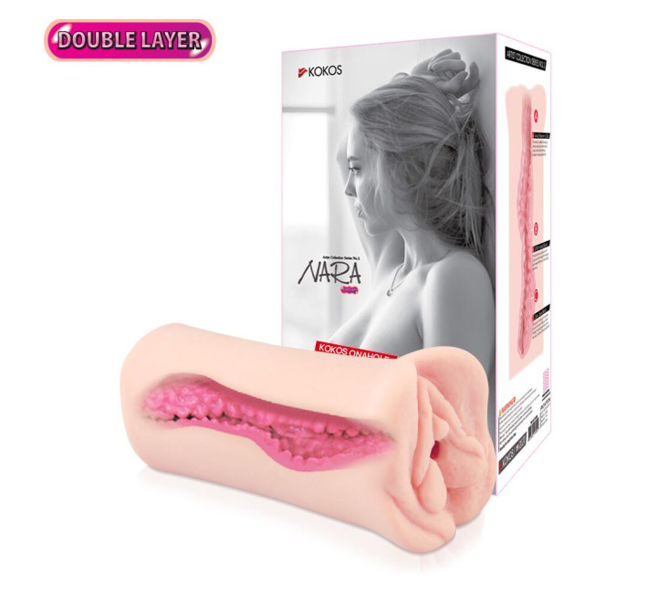 Мастурбатор-вагина двухслойный Kokos Nara Double Layer