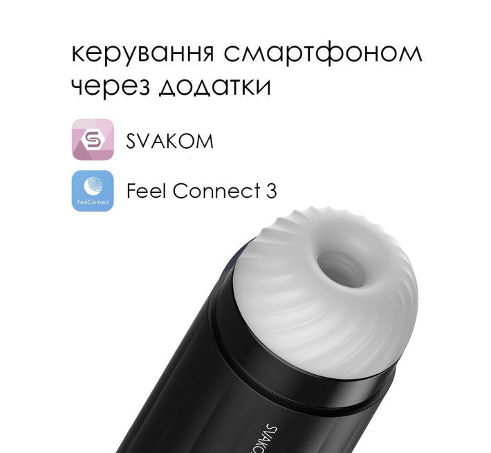 Интерактивный смарт-мастурбатор с вибрацией и посасыванием Svakom Sam Neo