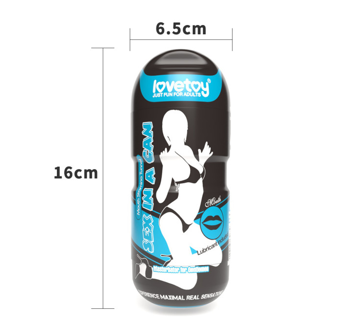 Мастурбатор LoveToy Sex In A Can Mouth Stamina Tunnel Vibrating