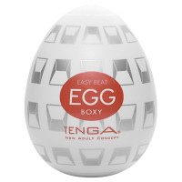 Мастурбатор-яйце Tenga Egg Boxy з геометричним рельєфом Мастурбатор-яйце Tenga Egg Boxy з геометричним рельєфом
