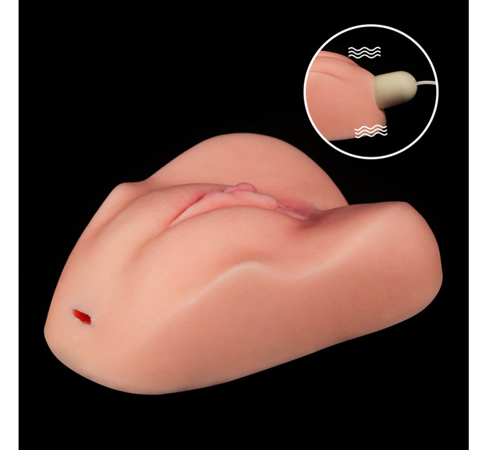 Мастурбатор LoveToy Vibrating Pet Pussy & Ass #2 Телесный