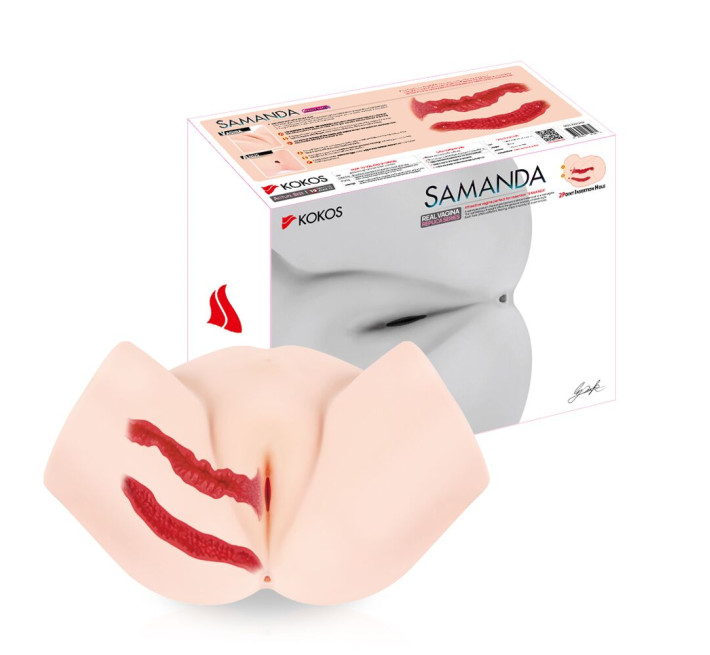 Мастурбатор-полуторс Kokos Samanda, два входа: вагина и попка