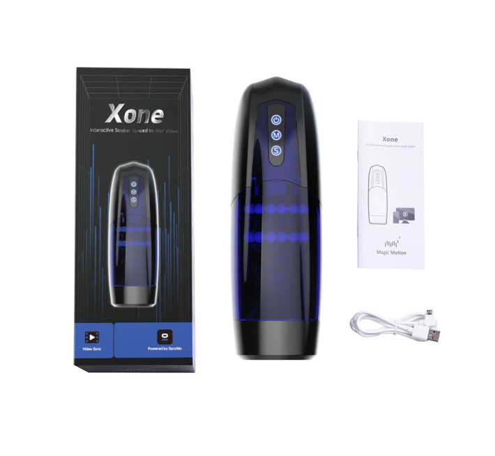 Интерактивный смарт мастурбатор Magic Motion Xone, имитация фрикций, 10 режимов, турбо-кнопка