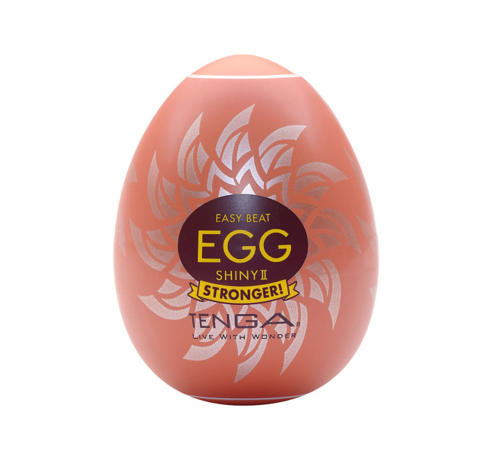 Мастурбатор-яйце Tenga Egg Shiny II, щільний TPE, пробник лубриканту 5 мл