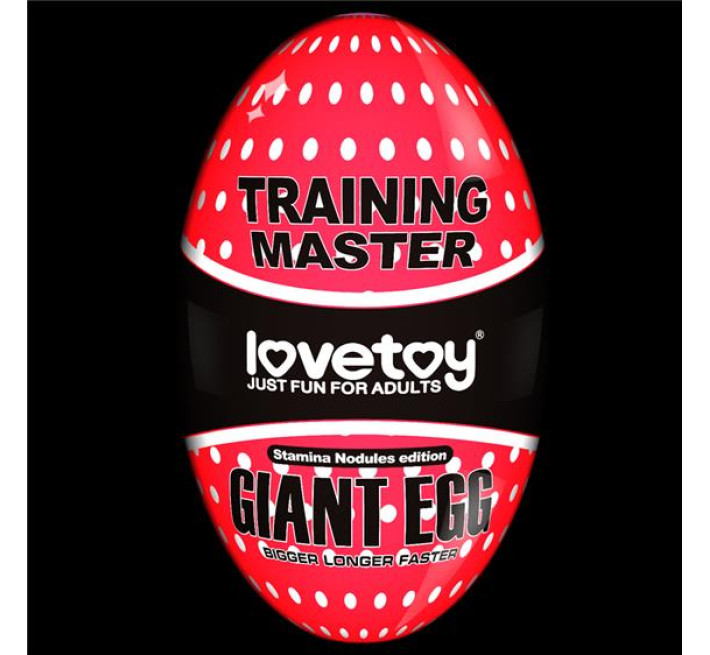 Мастурбатор LoveToy Traning Master Giant Egg Masturbator Red