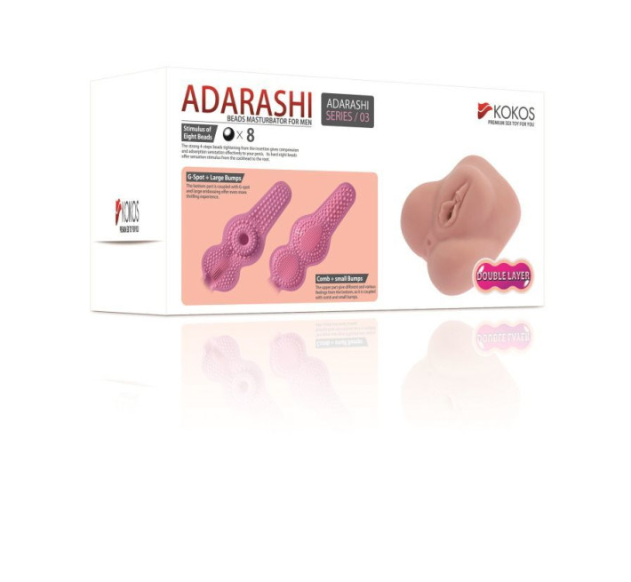 Мастурбатор-вагина двухслойная Kokos Adarashi -3 Double Layer
