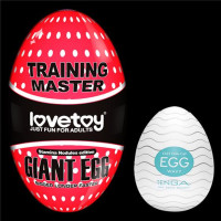 Мастурбатор LoveToy Traning Master Giant Egg Masturbator Red Мастурбатор LoveToy Traning Master Giant Egg Masturbator Red