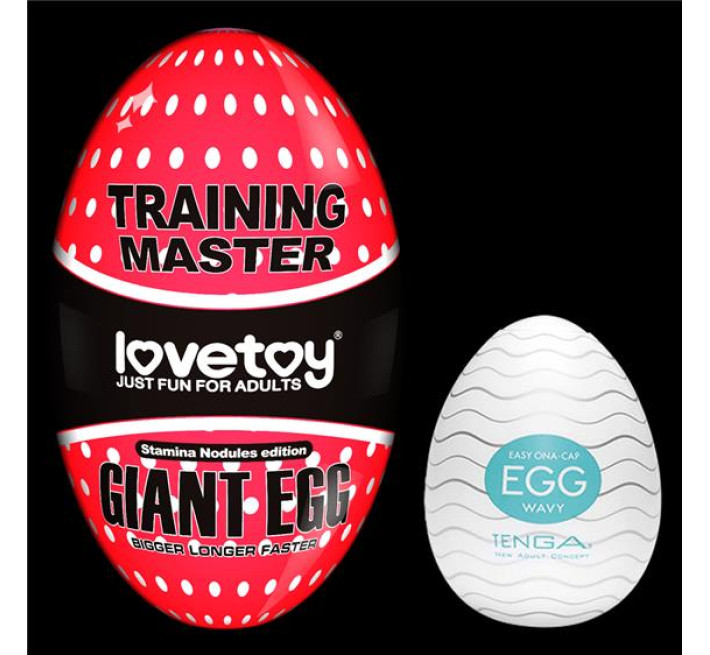 Мастурбатор LoveToy Traning Master Giant Egg Masturbator Red