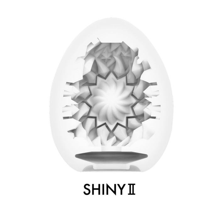 Мастурбатор-яйце Tenga Egg Shiny II, щільний TPE, пробник лубриканту 5 мл
