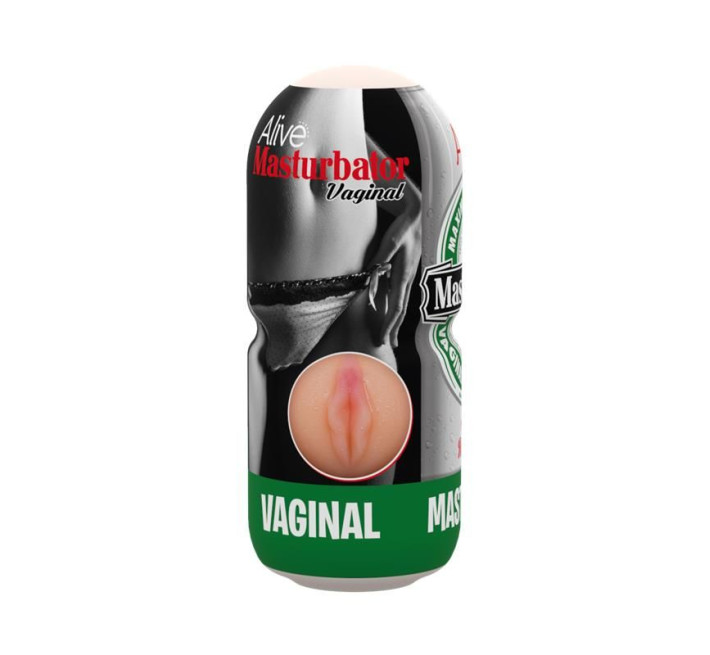 Недорогой мастурбатор-вагина Alive Heineken Vagina в виде банки пива