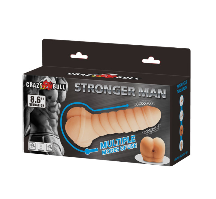 Мастурбатор Crazy Bull Stronger Man Vibration 8.6"
