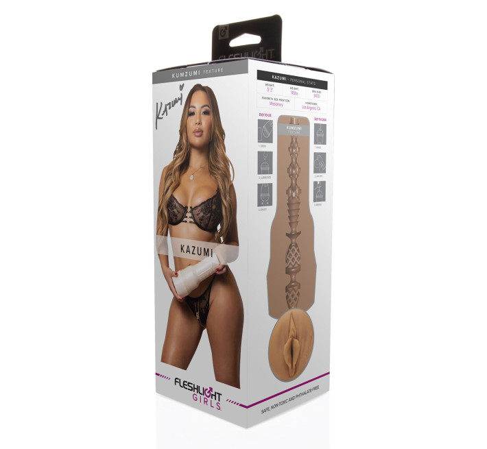 Мастурбатор Fleshlight Girls: Kazumi — Kumzumi, зі зліпка вульви