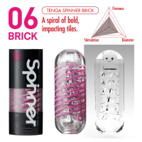 Мастурбатор Tenga Spinner 06 Brick с упругой стимулирующей спиралью внутри Мастурбатор Tenga Spinner 06 Brick с упругой стимулирующей спиралью внутри
