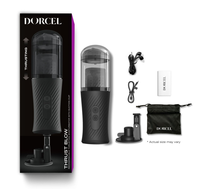 Автоматический мастурбатор Dorcel THRUST BLOW, голосовое сопровождение, присоска
