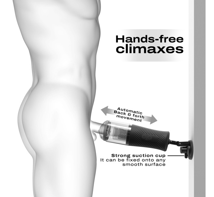 Автоматический мастурбатор Dorcel THRUST BLOW, голосовое сопровождение, присоска