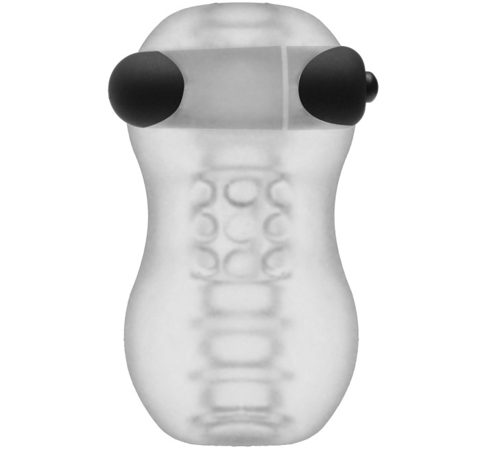 Мастурбатор з віброкулею Doc Johnson GoodHead – Vibrating Helping Head Pro – Frost