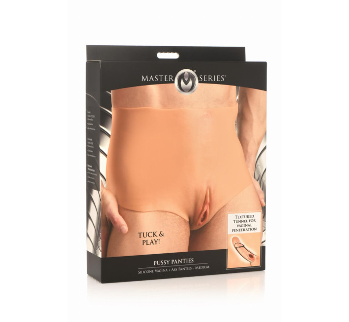 Накладна вагіна Master Series Silicone Vagina + Butt Panties - Medium