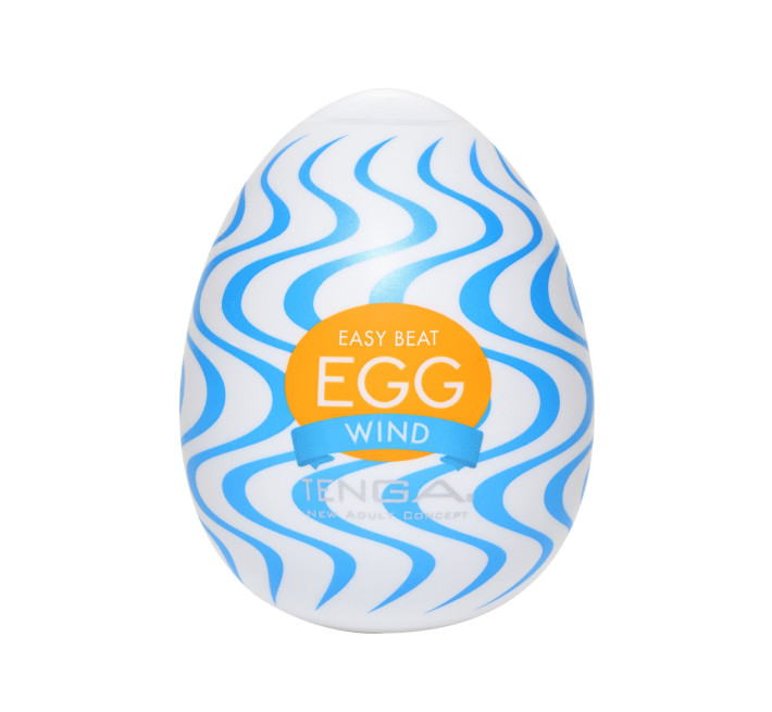Мастурбатор-яйце Tenga Egg Wind із зигзагоподібним рельєфом