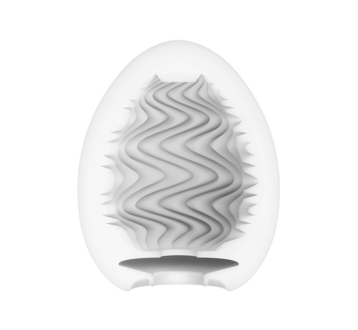 Мастурбатор-яйце Tenga Egg Wind із зигзагоподібним рельєфом