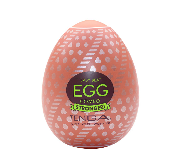 Мастурбатор-яйцо Tenga Egg Combo, плотный TPE, пробник лубриканта 5 мл