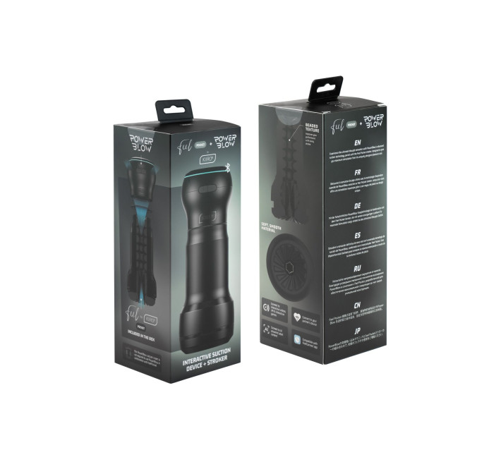 Мастурбатор Kiiroo Feel Pocket зі всмоктувальною інтерактивною насадкою PowerBlow Combo Set