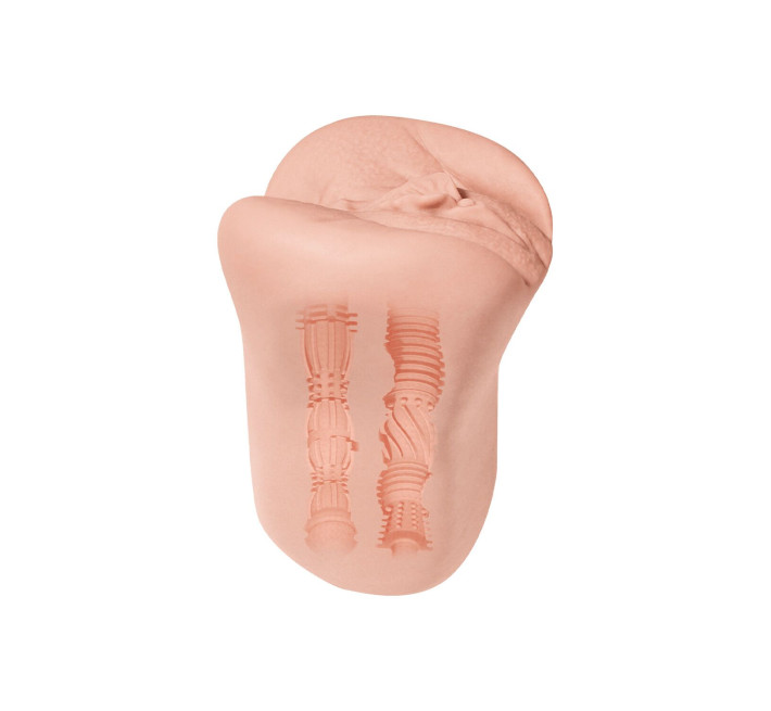 Мастурбатор-вагина + попка Alive Lola Super Realistic Masturbator L Flesh, два канала, реалистик