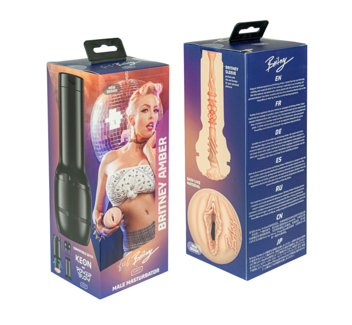 Мастурбатор Kiiroo Feel Britney Amber PBC сумісний з PowerBlow та Keon