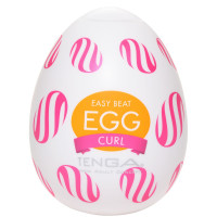 Мастурбатор-яйце Tenga Egg Curl з рельєфом із шишечок Мастурбатор-яйце Tenga Egg Curl з рельєфом із шишечок
