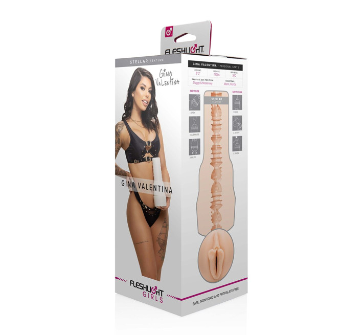 Мастурбатор Fleshlight Girls: Gina Valentina — Stellar со слепка вагины, очень нежный